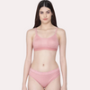 Wire-Free Women&#39;s Cotton Sports Bra Panty Set (2 pack)