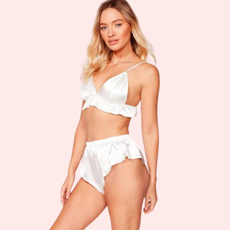 Stylish Pure Silk Bra Set for Modern Women