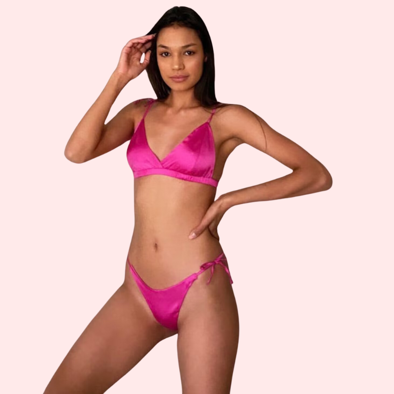 Affordable Pure Silk Bra Set for Women