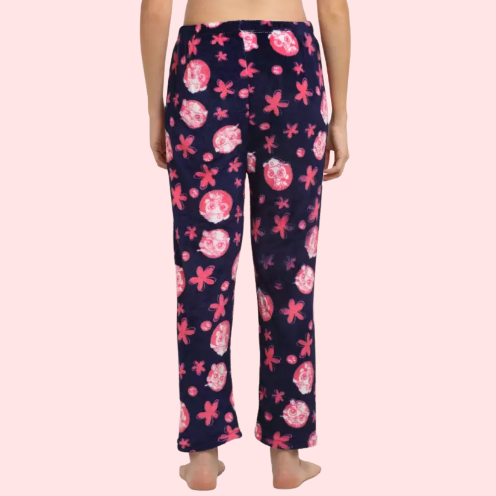 Ladies Winter Warm Printed Pajamas – Pack of 2