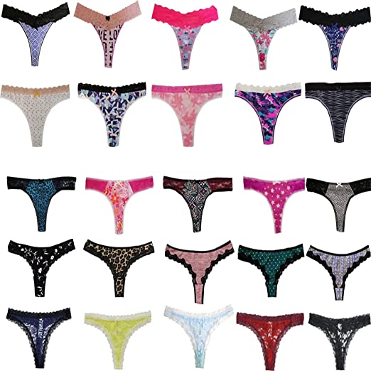 Six Assorted styles Thong&#39;s in One Pack