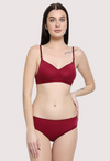 Lightly Padded Bra &amp; Soft Cotton Panty Set (2 pack)