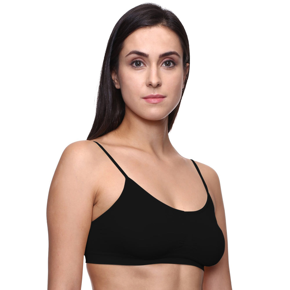 Chic &amp; Flirty Thin Straps Sports Bra- Pack of 3