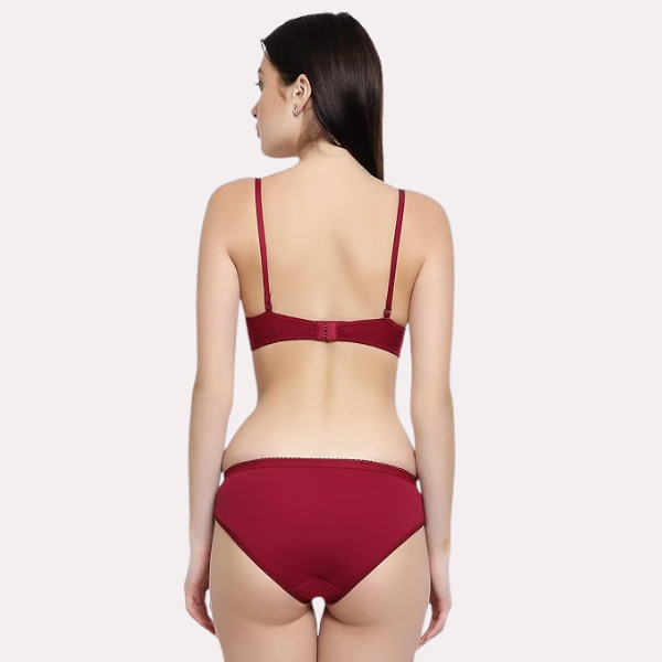 Lightly Padded Bra &amp; Soft Cotton Panty Set (2 pack)