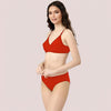 Cherry Hug – Red Cotton Bra &amp; Panty Set